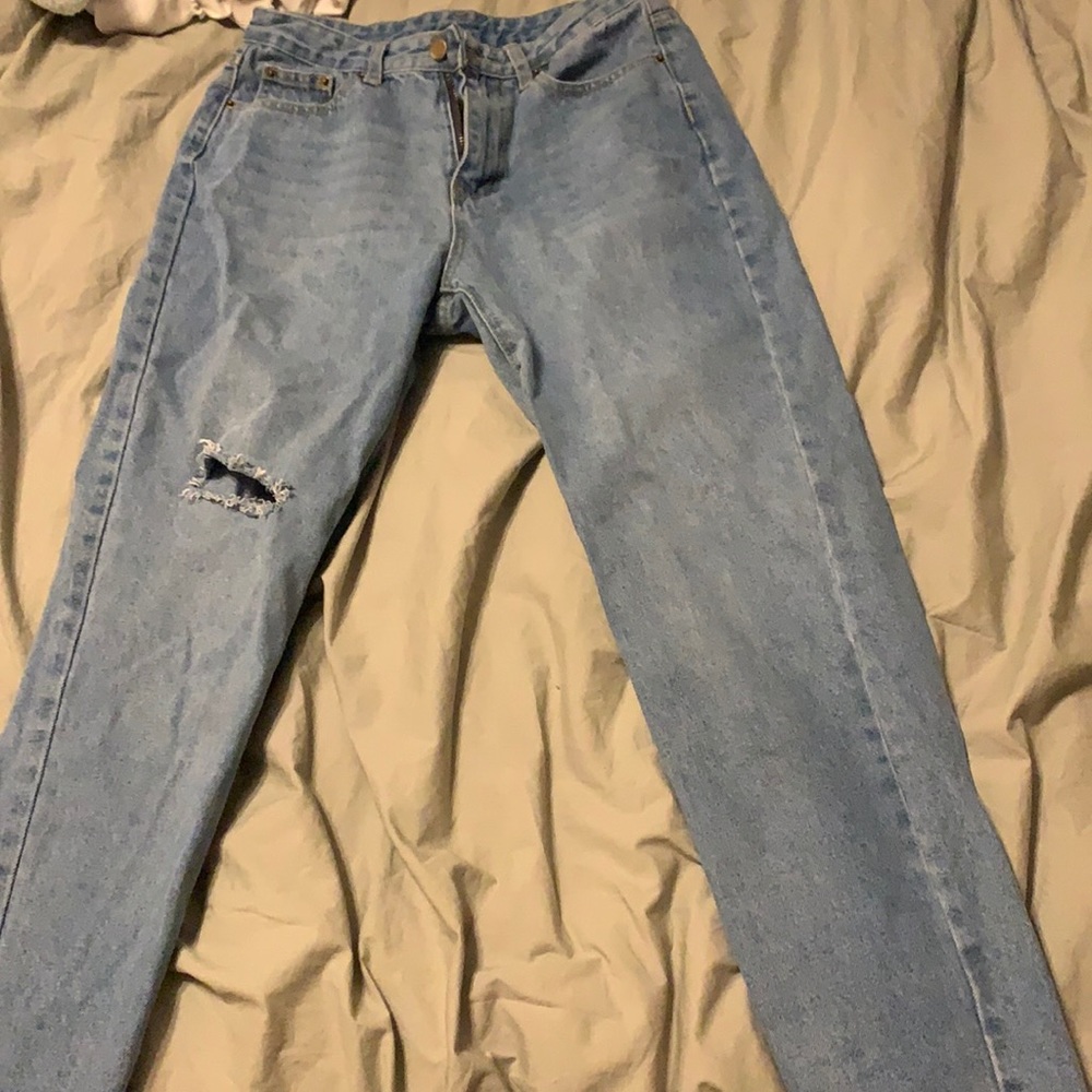Straight leg jeans